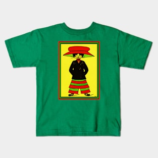 FASHIONISTA CAT IN THE RED HAT (BRITISH) Kids T-Shirt